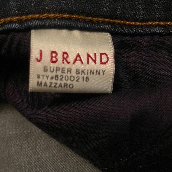 JBRAND Premium Denim Mazzaro Super Skinny Dark Wash Ankle Crop Jeans W28 - Picture 8 of 10